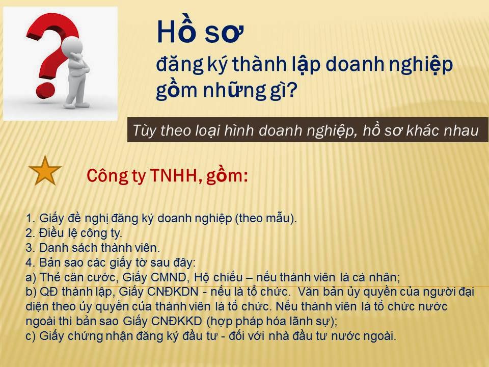   Hồ sơ đăng ký doanh nghiệp